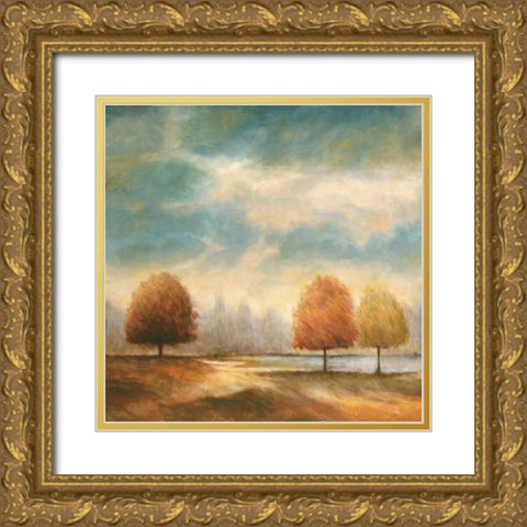 Light and Shadows II Gold Ornate Wood Framed Art Print with Double Matting by Leonard, Jeffrey