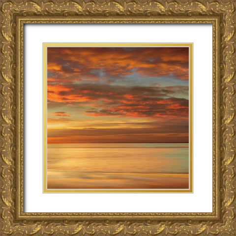 Sunlit II Gold Ornate Wood Framed Art Print with Double Matting by Seba, John