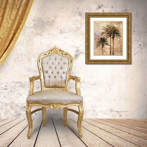 Majestic II Gold Ornate Wood Framed Art Print with Double Matting by Seba, John