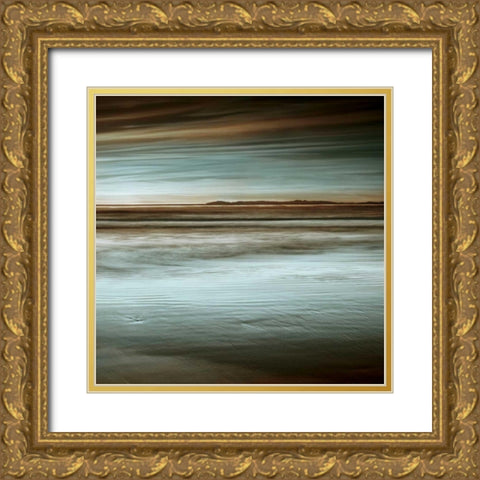 Lowtide Gold Ornate Wood Framed Art Print with Double Matting by Seba, John