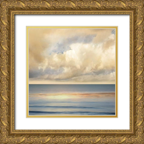 Ocean Light II Gold Ornate Wood Framed Art Print with Double Matting by Seba, John
