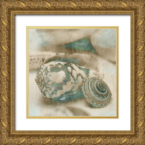 Coastal Gems I Gold Ornate Wood Framed Art Print with Double Matting by Seba, John