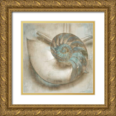 Coastal Gems IV Gold Ornate Wood Framed Art Print with Double Matting by Seba, John