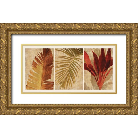 Palm Vista I Gold Ornate Wood Framed Art Print with Double Matting by Seba, John