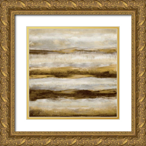 Linear Motion in Golden Gold Ornate Wood Framed Art Print with Double Matting by Blake, Jaden
