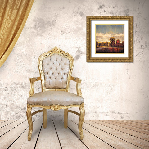 Quiet River I Gold Ornate Wood Framed Art Print with Double Matting by Bryant, James