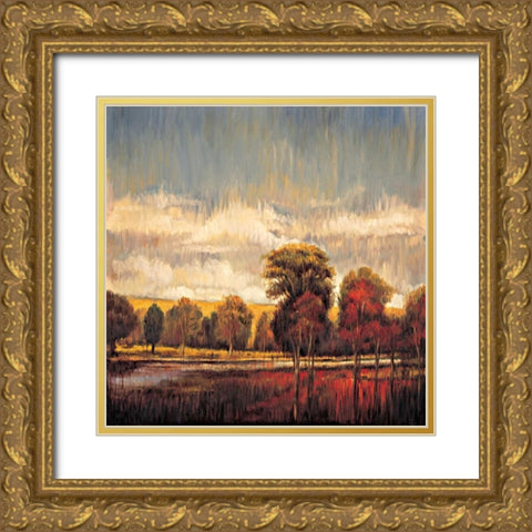 Quiet River I Gold Ornate Wood Framed Art Print with Double Matting by Bryant, James