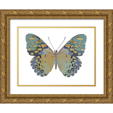 Butterfly in Amethyst II Gold Ornate Wood Framed Art Print with Double Matting by Bosco, Julia
