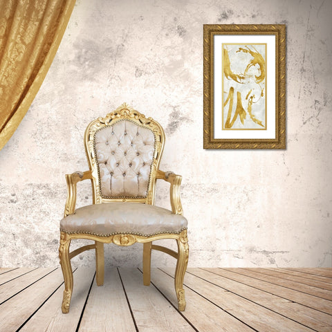 Exuberant II Gold Ornate Wood Framed Art Print with Double Matting by Davila, Jordan