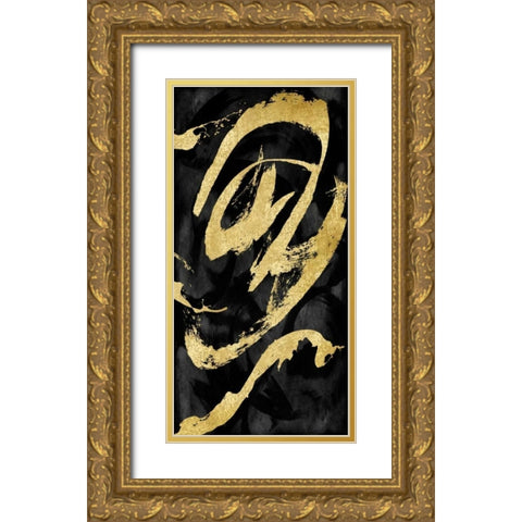 Rambunctious I Gold Ornate Wood Framed Art Print with Double Matting by Davila, Jordan