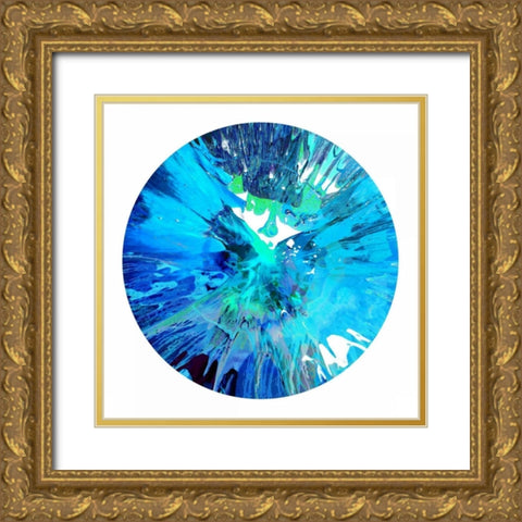 Circular Motion I Gold Ornate Wood Framed Art Print with Double Matting by Evans, Josh