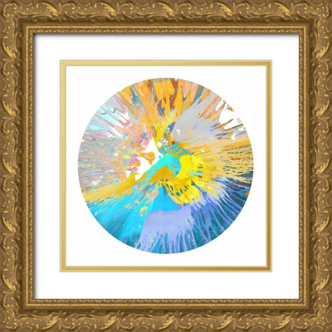 Circular Motion VI Gold Ornate Wood Framed Art Print with Double Matting by Evans, Josh