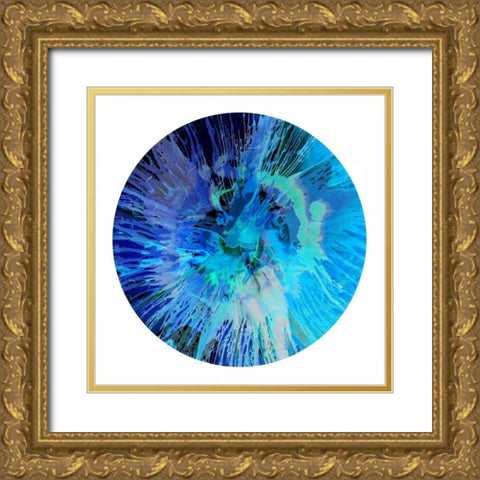 Circular Motion VII Gold Ornate Wood Framed Art Print with Double Matting by Evans, Josh