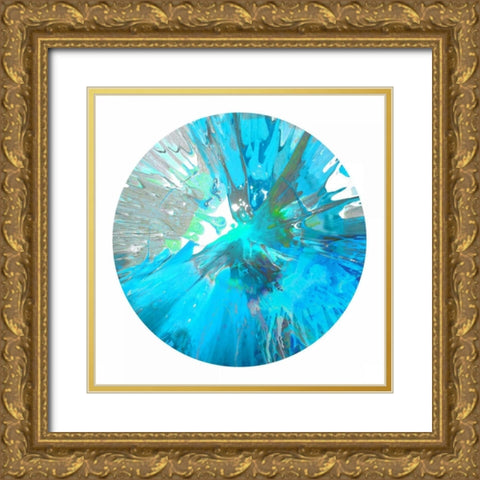 Circular Motion IX Gold Ornate Wood Framed Art Print with Double Matting by Evans, Josh