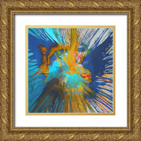 Not Shy V Gold Ornate Wood Framed Art Print with Double Matting by Evans, Josh