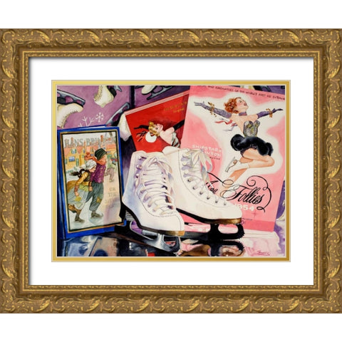Ice Follies Gold Ornate Wood Framed Art Print with Double Matting by Koenig, Judy