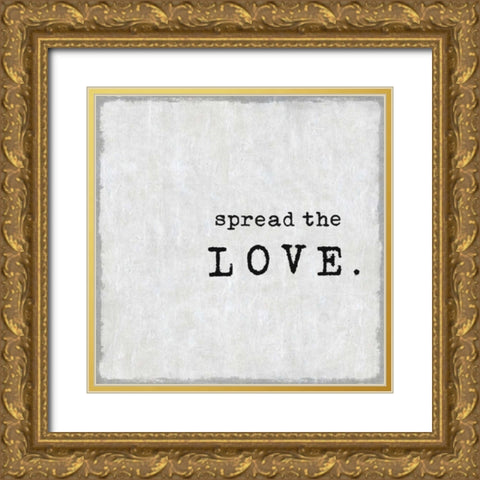 Spread The Love Gold Ornate Wood Framed Art Print with Double Matting by MacDowell, Jamie