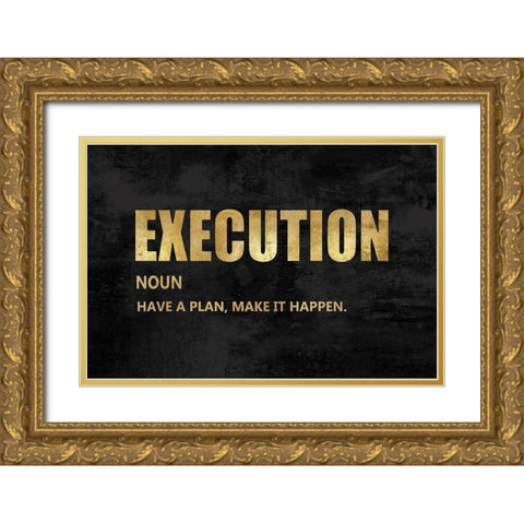 Execution in Gold Gold Ornate Wood Framed Art Print with Double Matting by MacDowell, Jamie