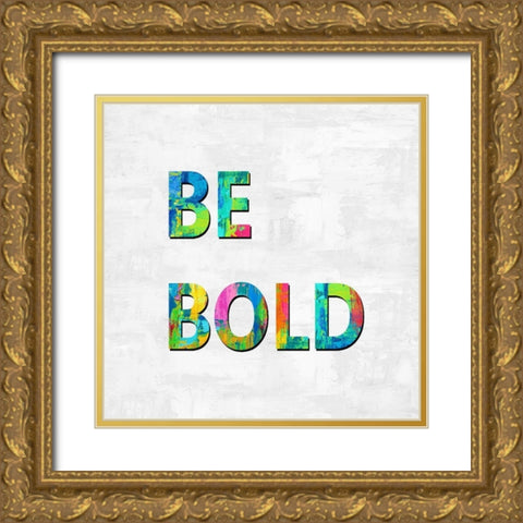 Be Bold in Color Gold Ornate Wood Framed Art Print with Double Matting by MacDowell, Jamie