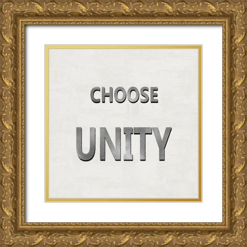 Choose Unity Gold Ornate Wood Framed Art Print with Double Matting by MacDowell, Jamie