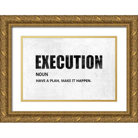 Execution  Gold Ornate Wood Framed Art Print with Double Matting by MacDowell, Jamie