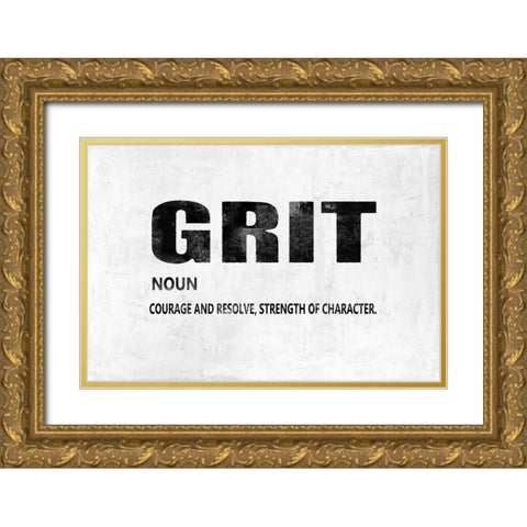 Grit  Gold Ornate Wood Framed Art Print with Double Matting by MacDowell, Jamie