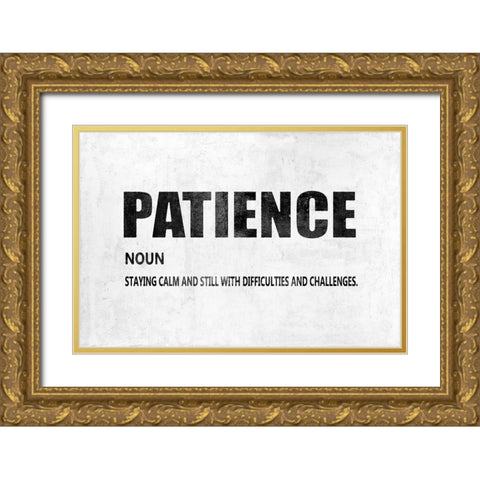 Patience  Gold Ornate Wood Framed Art Print with Double Matting by MacDowell, Jamie