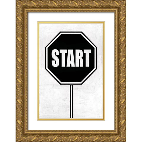 Start Gold Ornate Wood Framed Art Print with Double Matting by MacDowell, Jamie