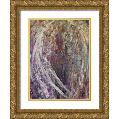 Wings Gold Ornate Wood Framed Art Print with Double Matting by Foster, Joseph Marshal