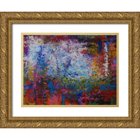 Horizon VI Gold Ornate Wood Framed Art Print with Double Matting by Foster, Joseph Marshal