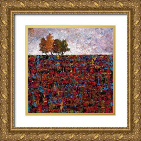 High Rise Gold Ornate Wood Framed Art Print with Double Matting by Foster, Joseph Marshal