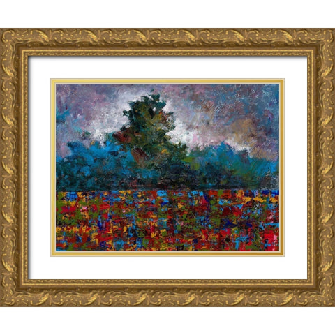 Trees for days Gold Ornate Wood Framed Art Print with Double Matting by Foster, Joseph Marshal