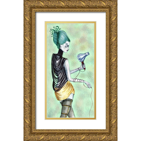 Beauty Blowout Gold Ornate Wood Framed Art Print with Double Matting by Goddess, Jami