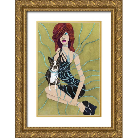 Ruca Gold Ornate Wood Framed Art Print with Double Matting by Goddess, Jami