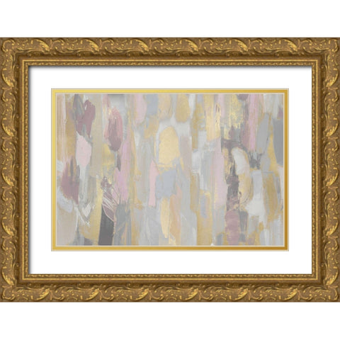 Revelation Pink Blush Gold Ornate Wood Framed Art Print with Double Matting by Martin, Jennifer