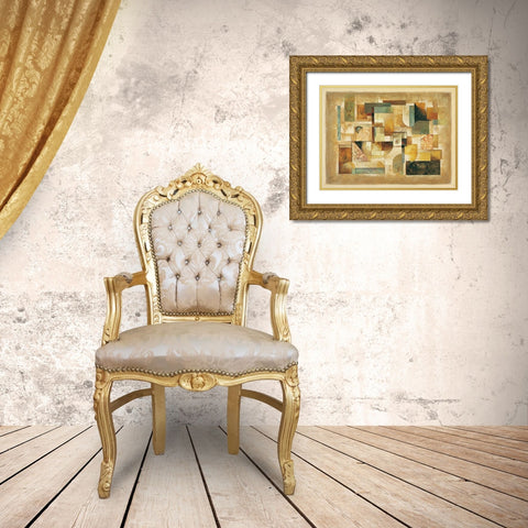 Texture II Gold Ornate Wood Framed Art Print with Double Matting by Parsons, Jonathan