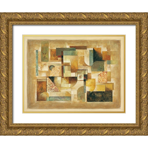 Texture II Gold Ornate Wood Framed Art Print with Double Matting by Parsons, Jonathan