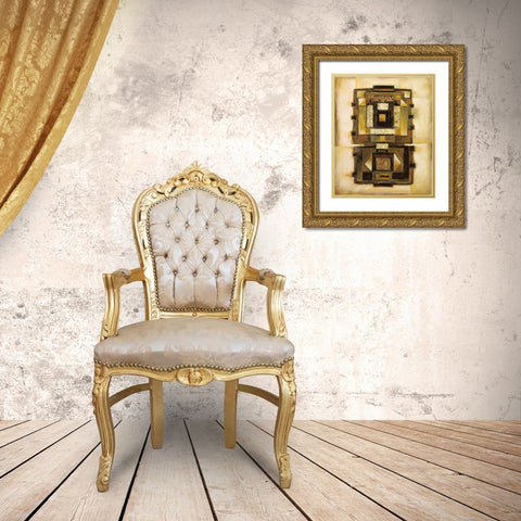 Patterns II Gold Ornate Wood Framed Art Print with Double Matting by Parsons, Jonathan
