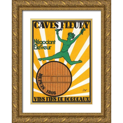 Le Matin d un faune Gold Ornate Wood Framed Art Print with Double Matting by Got, Jean-Pierre