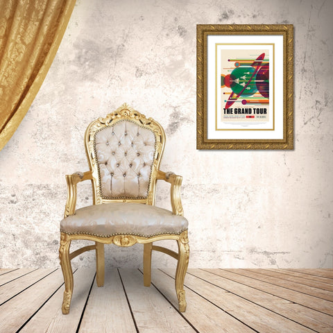 Grand_Tour Gold Ornate Wood Framed Art Print with Double Matting by JPL