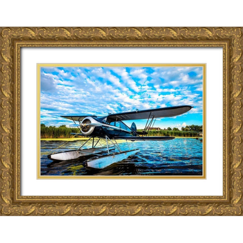 Boat Ride Gold Ornate Wood Framed Art Print with Double Matting by Slemp, John