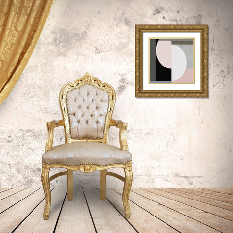 Balanced Blush I Gold Ornate Wood Framed Art Print with Double Matting by Thompson, Justin