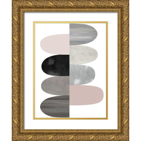 Engaged Blush II Gold Ornate Wood Framed Art Print with Double Matting by Thompson, Justin