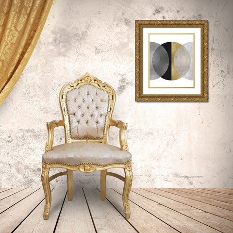 Intersect I Gold Ornate Wood Framed Art Print with Double Matting by Thompson, Justin