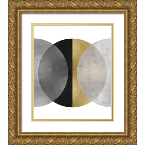 Intersect I Gold Ornate Wood Framed Art Print with Double Matting by Thompson, Justin