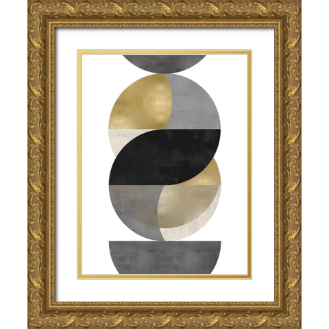 Layered I Gold Ornate Wood Framed Art Print with Double Matting by Thompson, Justin