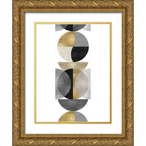 Balancing Act Gold Ornate Wood Framed Art Print with Double Matting by Thompson, Justin