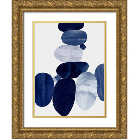 Connected I Gold Ornate Wood Framed Art Print with Double Matting by Thompson, Justin