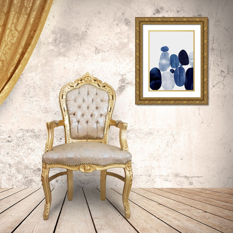 Connected II Gold Ornate Wood Framed Art Print with Double Matting by Thompson, Justin