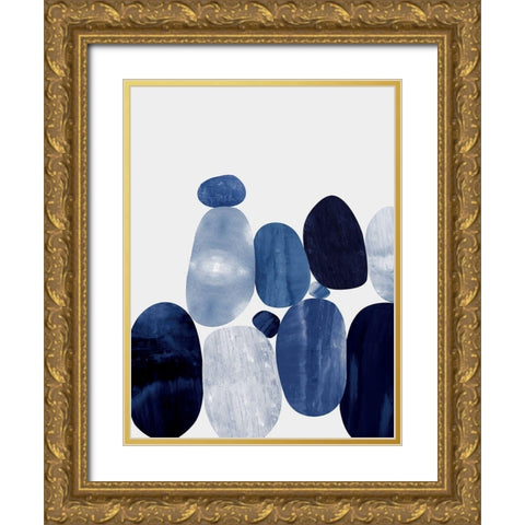 Connected II Gold Ornate Wood Framed Art Print with Double Matting by Thompson, Justin